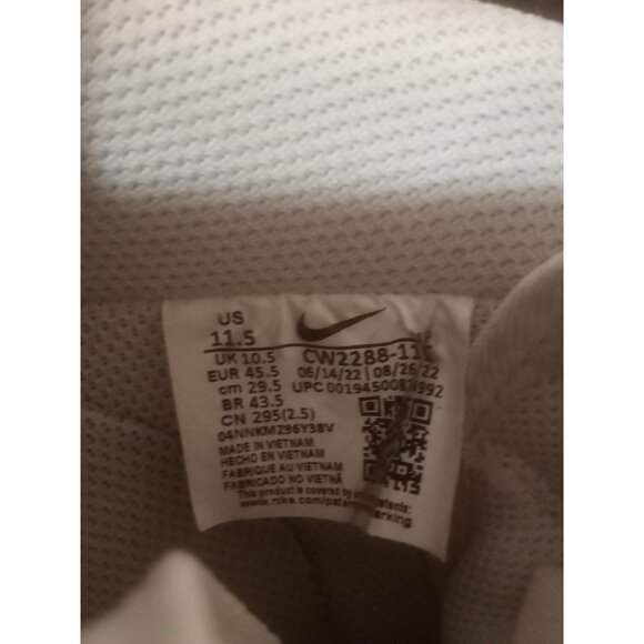 2022 NIKE AIR FORCE 1 '07 LOW TRIPLE WHITE LEATHER CW2288-111 11.5 - Picture 2 of 15